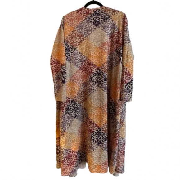 LuLaRoe Colorful Patchwork Cardigan - Size M - Picture 3 of 3